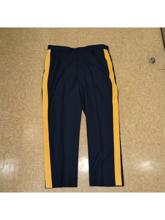 Creighton AB Other - US Army Creighton AB 451 Trousers Officer Mens 38R Pants Dress Blue Yellow Uni